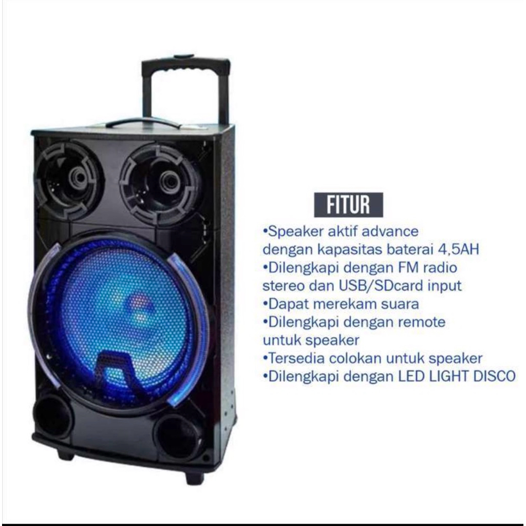 ADVANCE K-1212N / K1212N SPEAKER MEETING PORTABLE 12 INCH