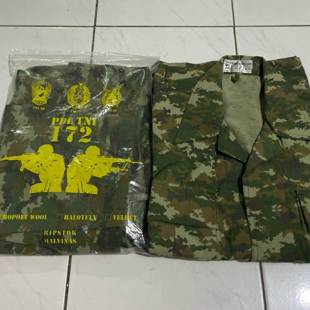 BAJU PDL TNI TERBARU SAGE GREEN
