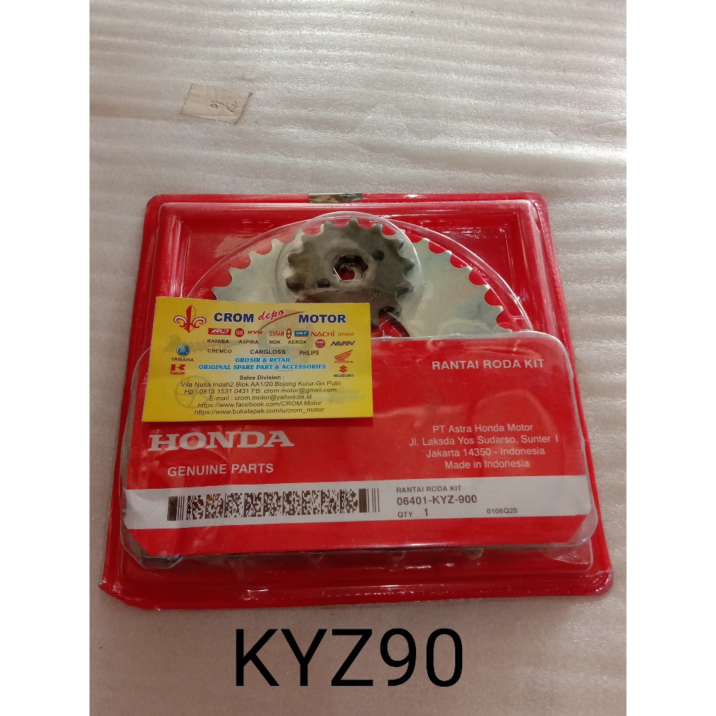 (KIT) Drv Chain KYZ90 HGP KYZ ORI New Gear Set