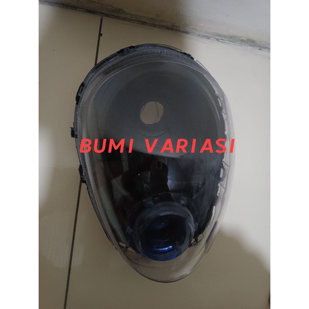 Reflektor Lampu Depan Scoopy Karbu Lama Plus Socket Dudukan H4