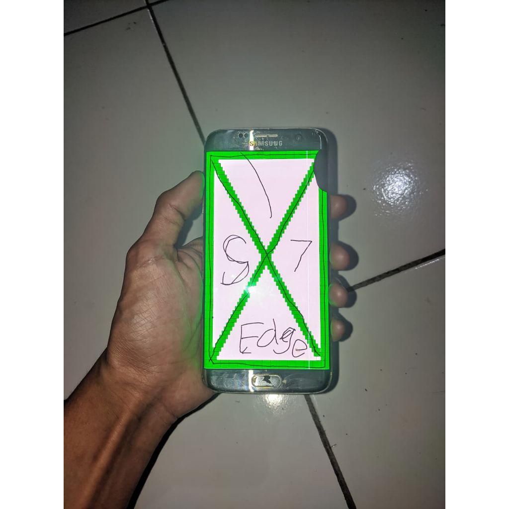 LCD + FRAME S7 EDGE MINUS (CEK DESKRIPSI)