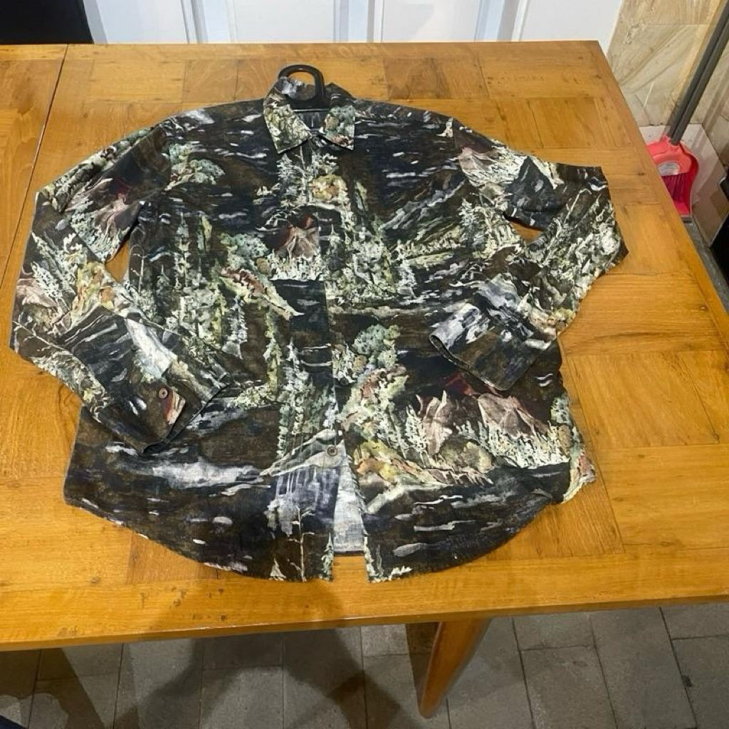 Kemeja Pria Zara Motif m Lengan Panjang Original | Kemeja Fashion Pria Motif Stylish | Atasan Cowok 