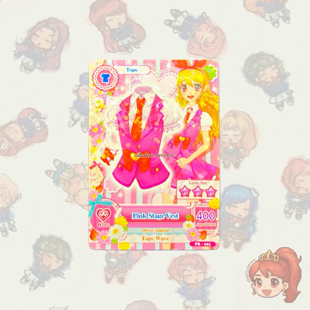 Aikatsu Promotion Pink Stage Vest Ichigo Hoshimiya