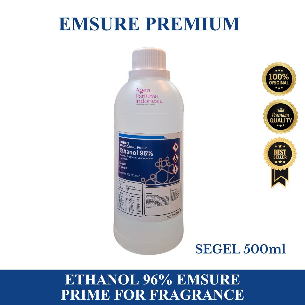 ETHANOL 96% PREMIUM PRIME FOR FRAGRANCE By EMSURE Segel 500ml