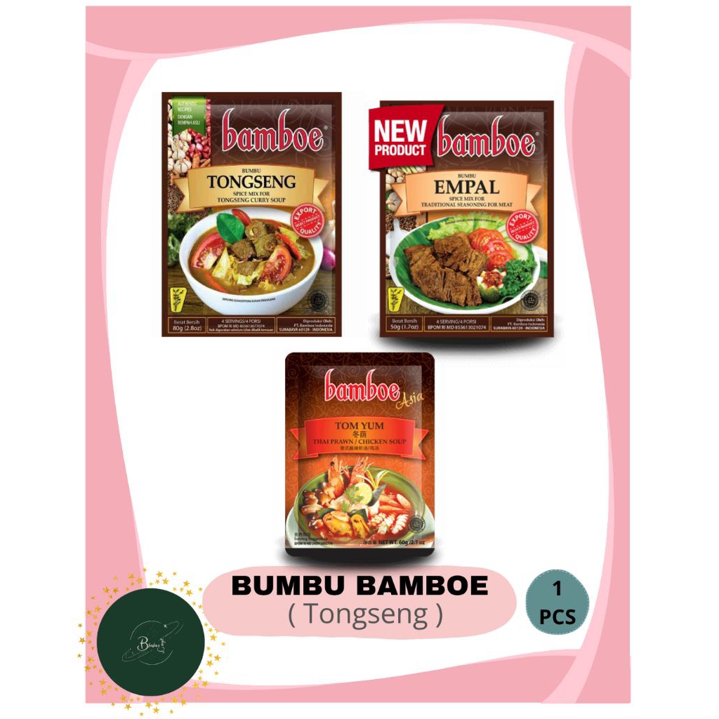 Bumbu Bamboe All Varian / Bamboe Tongseng/ Bamboe TomYum/ Bamboe Empal /Bumbu Masakan Instant / Bumb