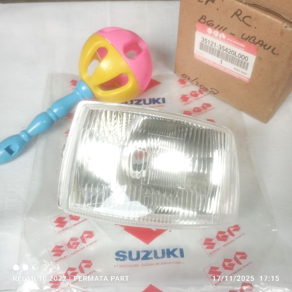 reflektor lampu depan suzuki rc80 rc 80 rc100 rc 100 bravo nos new old stok ori original suzuki sgp