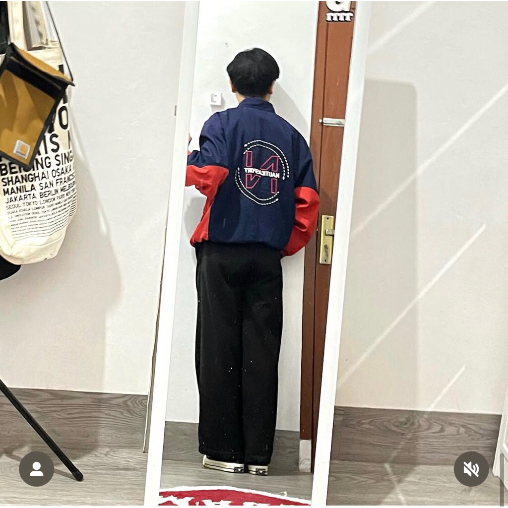 WINDBREAKER NAUTICA NAVY/RED DY