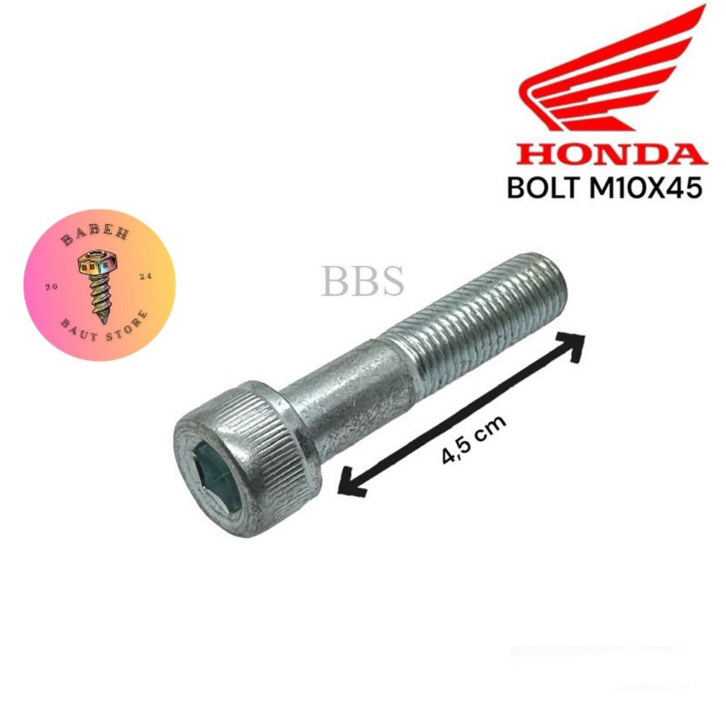 BOLT L M10X45 BAUT KUNCI L 14 PANJANG 4.5 CM UNIVERSAL