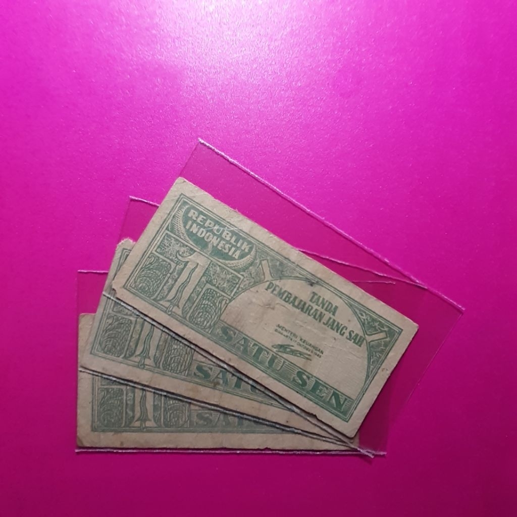 uang kuno 1 sen tahun 1945