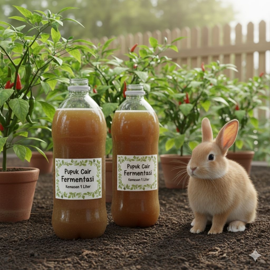 pupuk organik cair kemasan 1 liter botol (Asam Humat Cair)