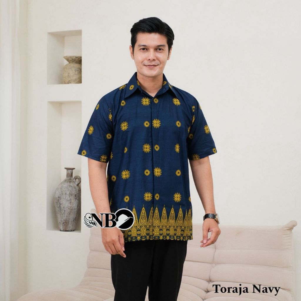 TORAJA Baju Batik Best Seller Pria Laki Laki Lengan pendek