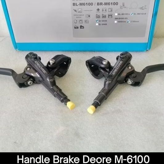 Original Brake Lever Shimano Deore M6100 Handle Brake Kiri  Kanan Tuas Rem sepeda Lipat MTB Federal 