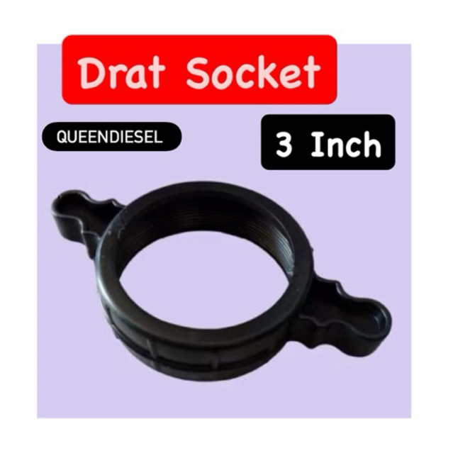 Drat Socket 3 Inch / Drat Sok Socket Alkon Pompa Air 3 Inch - DRAT