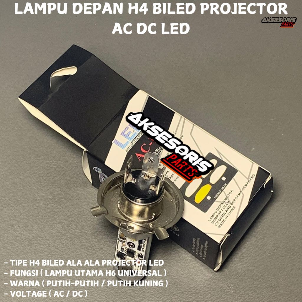 ORIGINAL NEW LAMPU H4 BILED ALA ALA TP6 H4 LED PROJECTOR H4 LAMPU MOTOR M8C