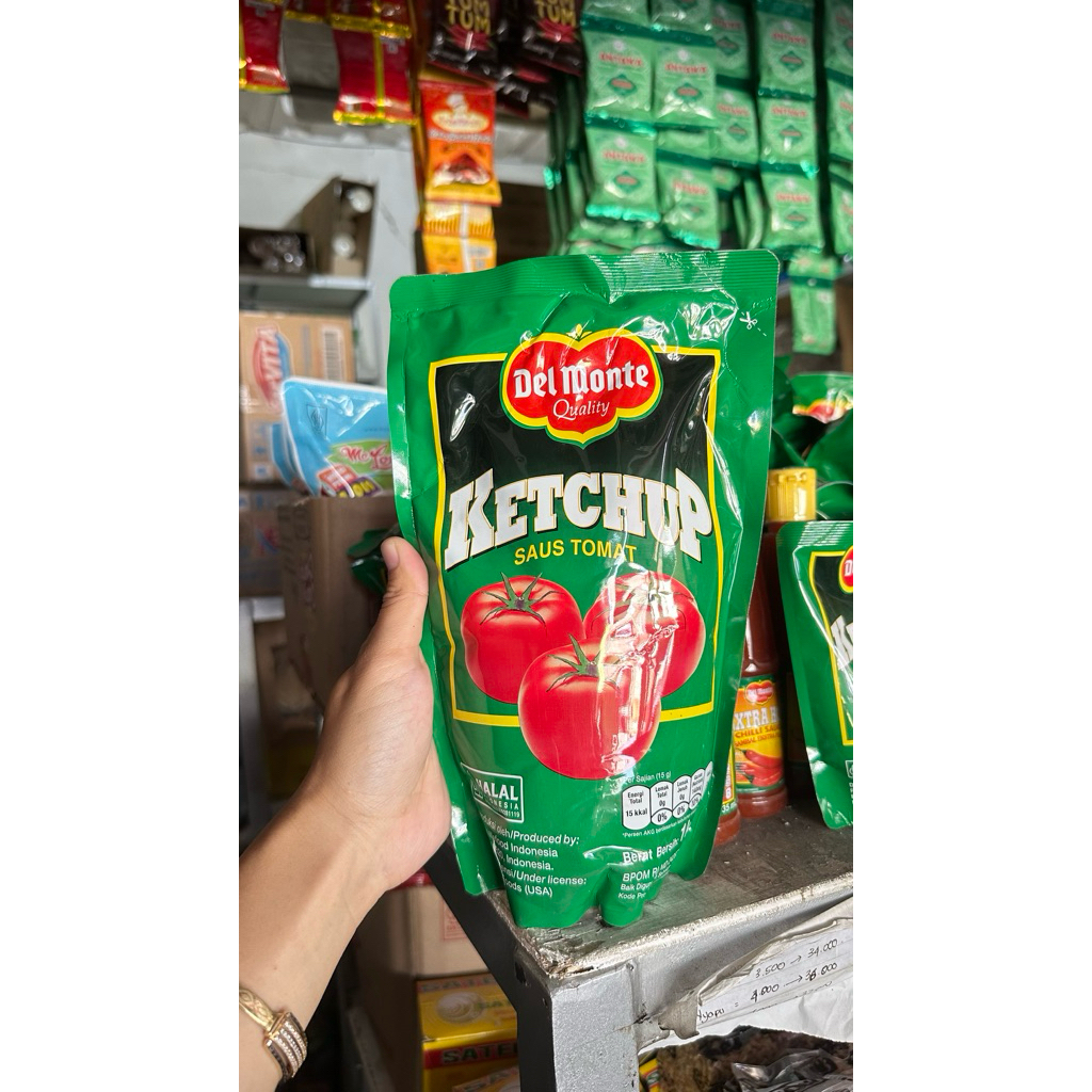 Delmonte saus tomat pouch 1000g delmonte ketchup 1kg