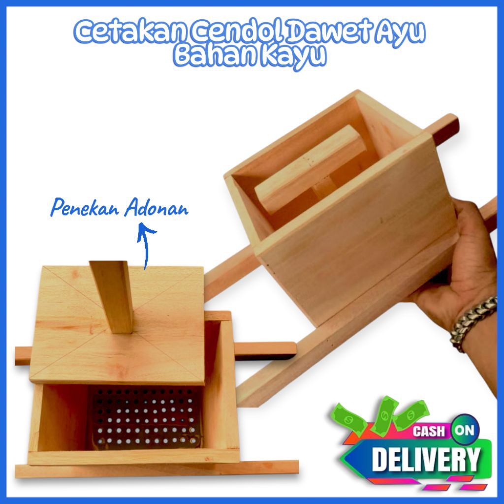 Cetakan Cendol Dawet Ayu Bahan Kayu Pilihan Food Grade / Cetakan Cendol Murah