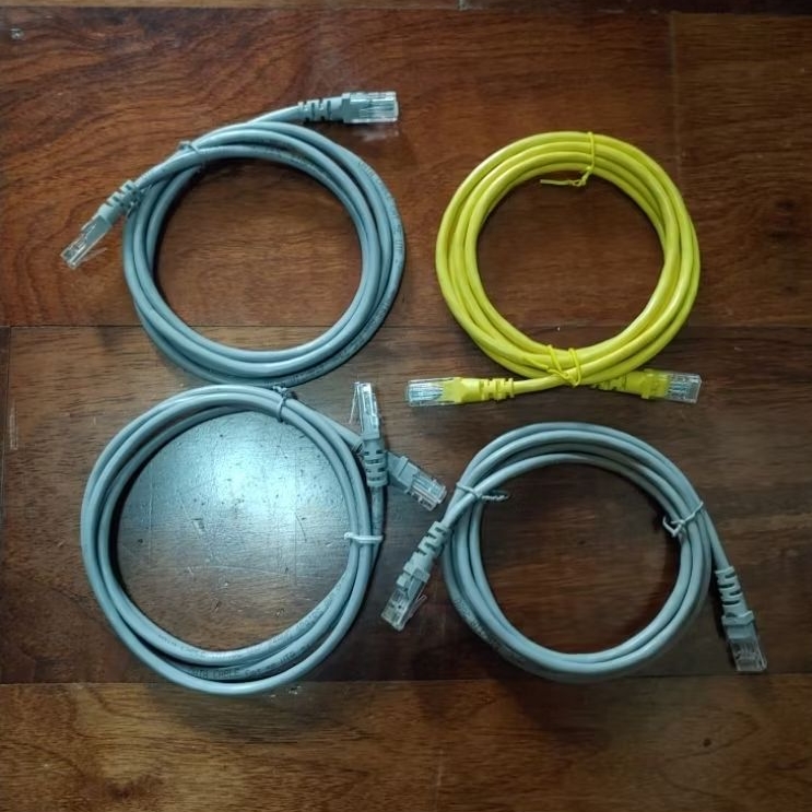 Kabel LAN UTP 1 Meter ORIGINAL Bawaan Router Modem