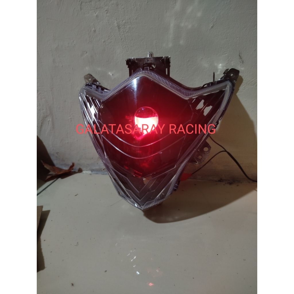 Reflektor Batok Lampu Depan Satria Fu New Facelift Tanpa Frame Plus Lampu H4 Sudah Terpasang