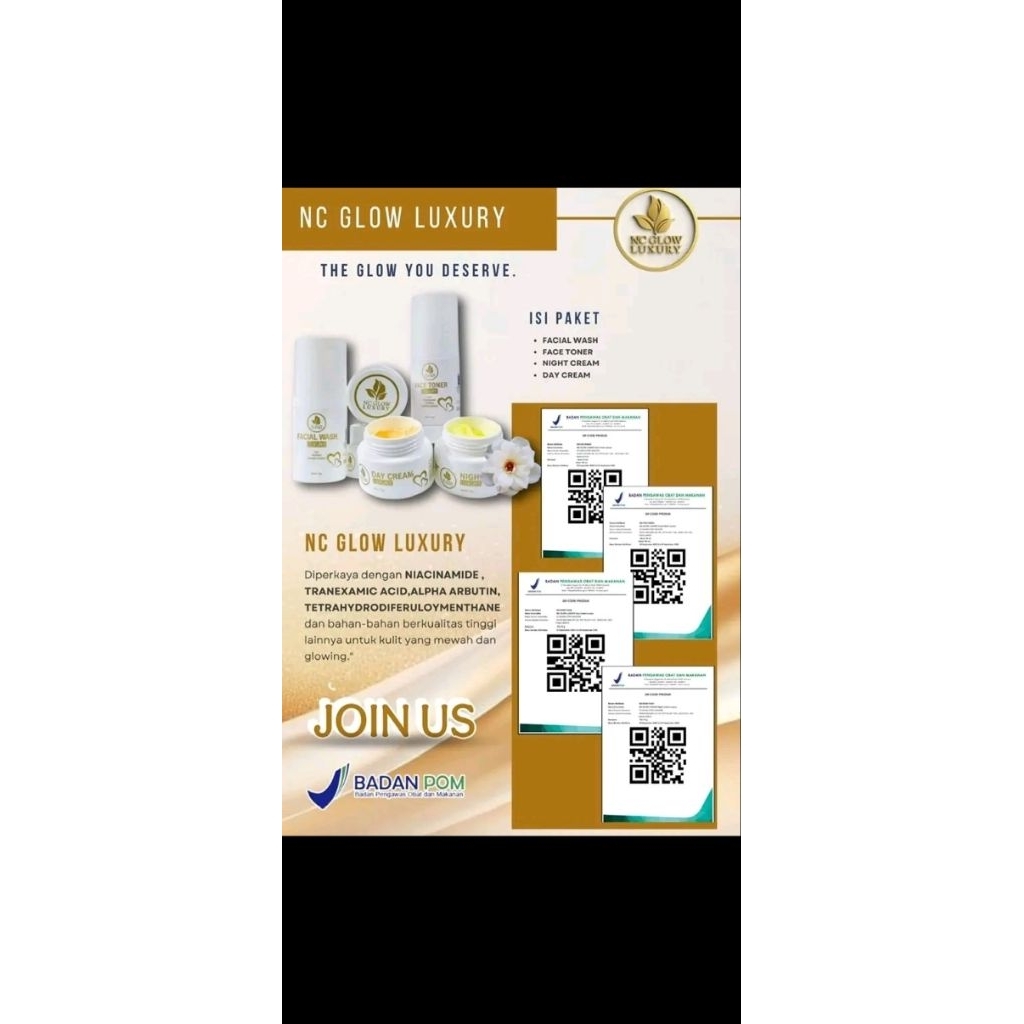 NC GLOW LUXURY BPOM ORIGINAL