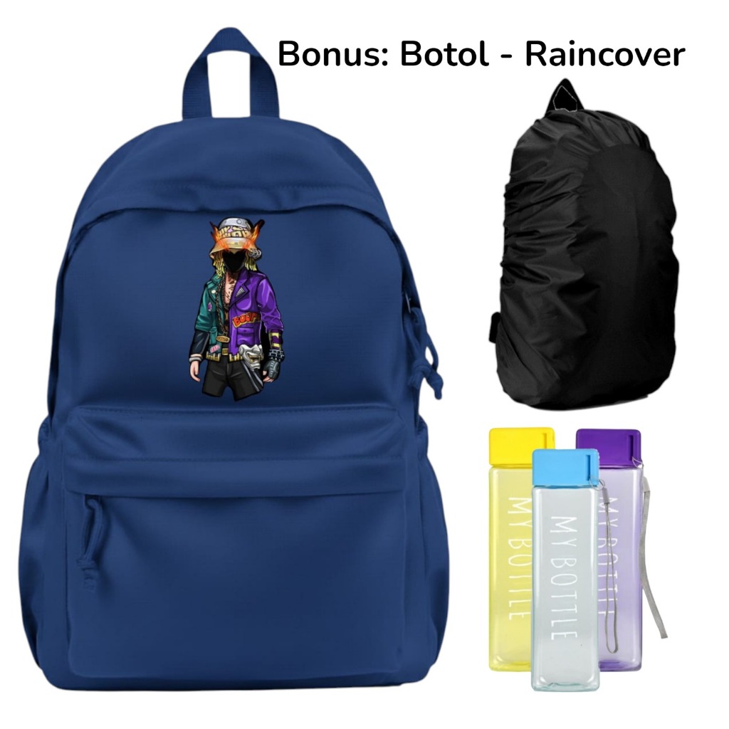tas ransel anime  -  tas gojo satoru  backpack anime sekolah  -  tas sekolah anak remaja  -  tas ani