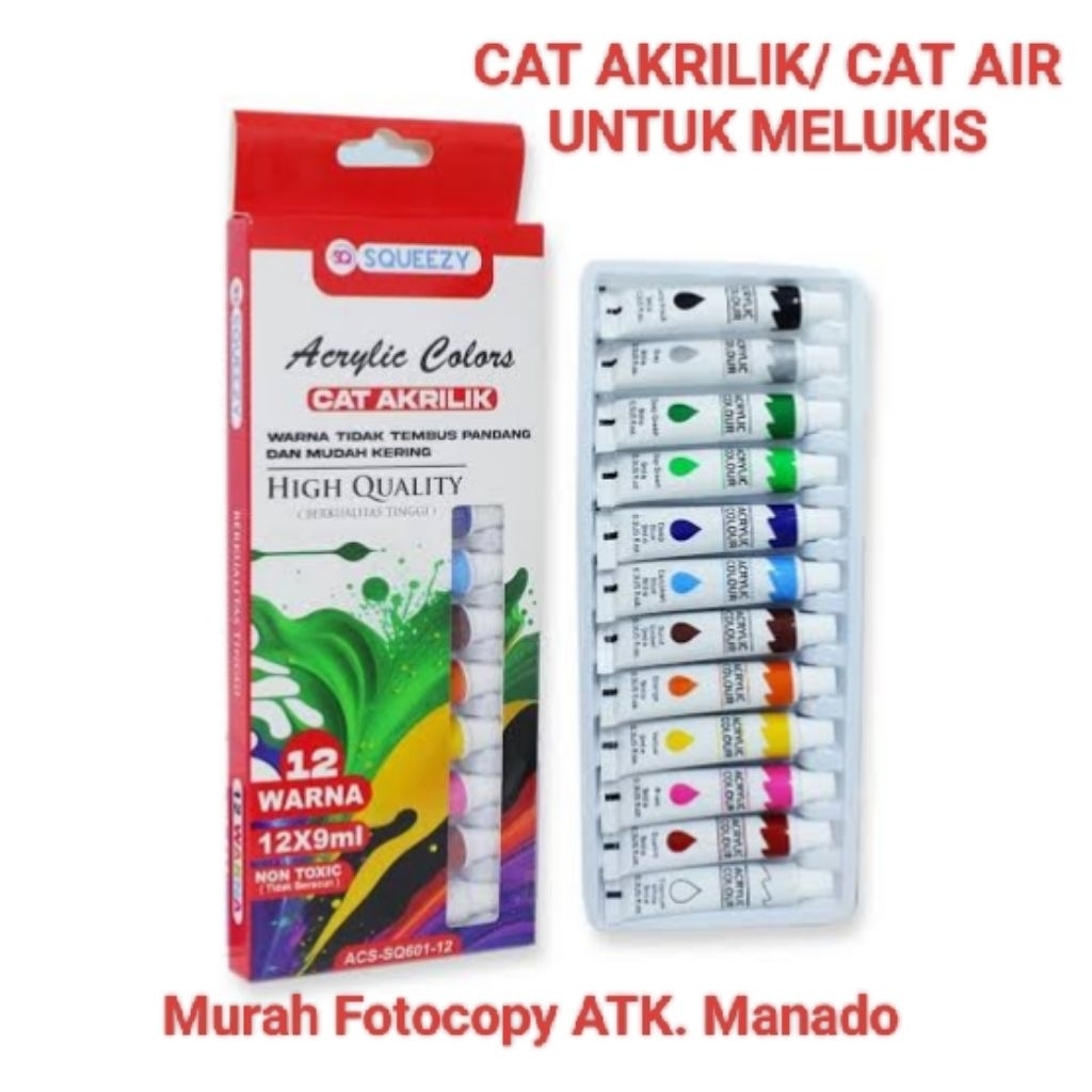 CAT AKRILIK/ CAT AIR UNTUK LUKIS