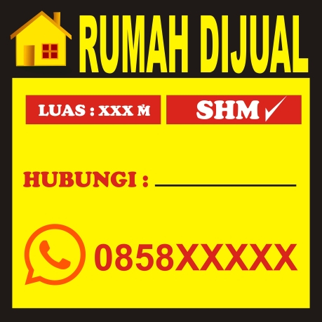 BANNER CUSTOM  | JUAL RUMAH | JUAL TANAH | DILARANG PARKIR | DILARANG BUANG SAMPAH