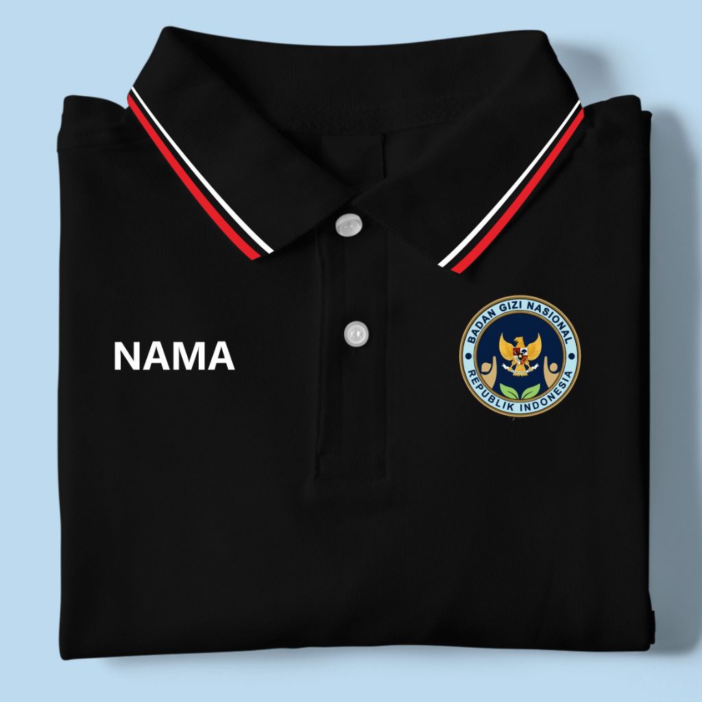 Kaos Polo SPPG Request Nama Baju Kerah SPPG Kaos Berkerah BGN Badan Gizi Nasional Poloshirt Kaos Ker