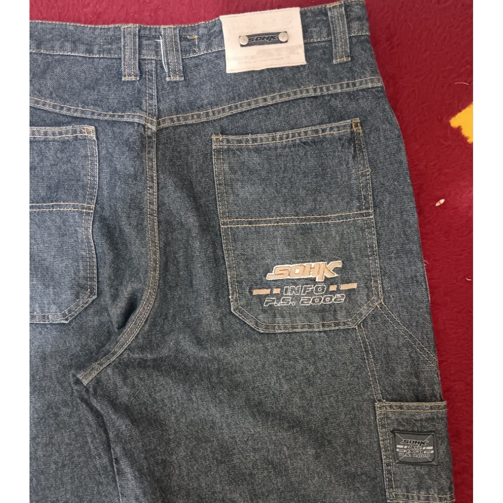 Sohk y2k carpenter denim baggy jeans
