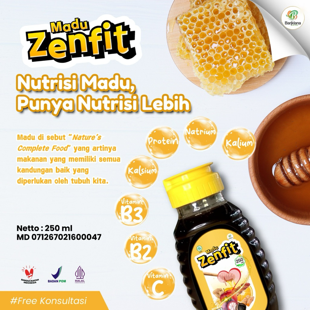 Madu Herbal Zenfit | Madu Untuk Stamina Kuat Terjaga