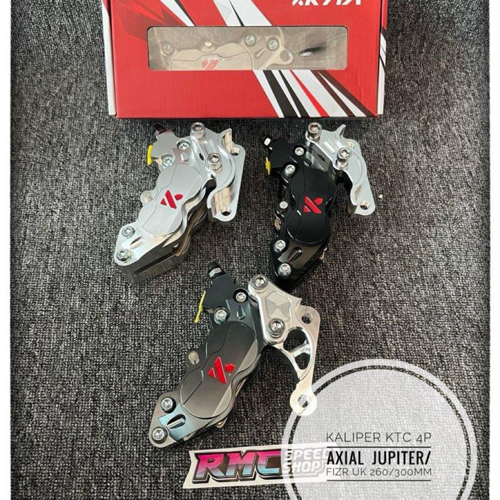 Paket kaliper ktc FizR jupiter ukuran disc 260mm 300mm / Paket kaliper Fiz R / Jupiter uk disc 260mm