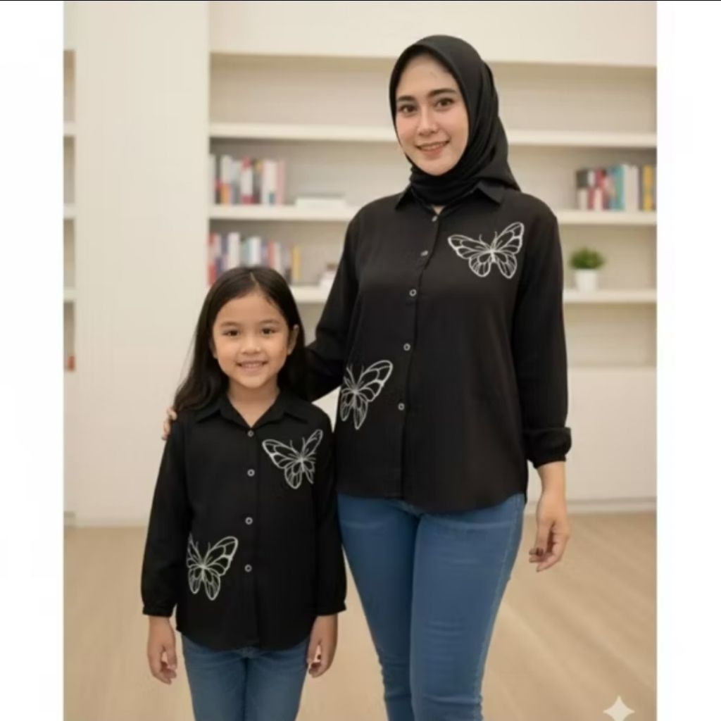 Hanna Couple Ibu Dan Anak Perempuan / Baju Couple Ibu Dan Anak Perempuan / Blouse Couple Ibu Anak Pe