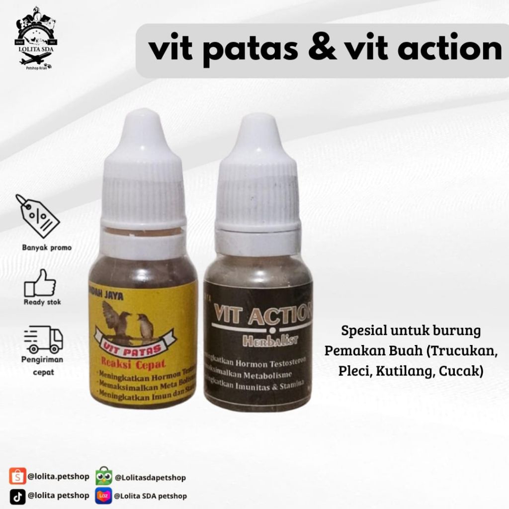 vit patas vit action vitamin penggacor trucuk kapas tembak