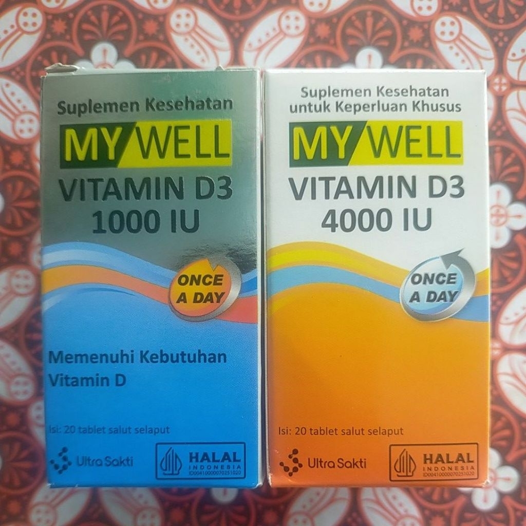 My Well Vitamin D3 1000 IU dan 4000 IU
