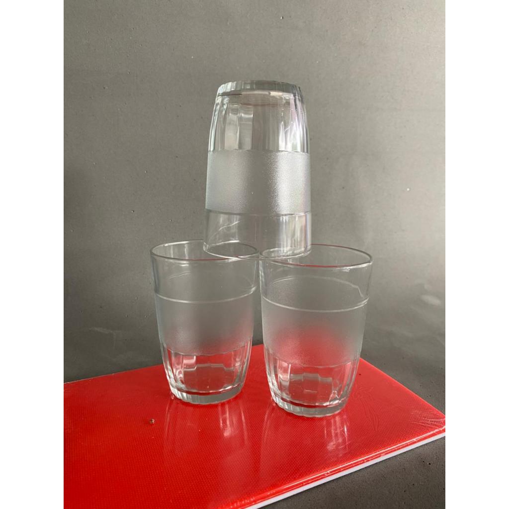 6 PCS Gelas Kaca HS 6 & HS 9 / Gelas Teh Kopi / Gelas Kaca 6 pcs