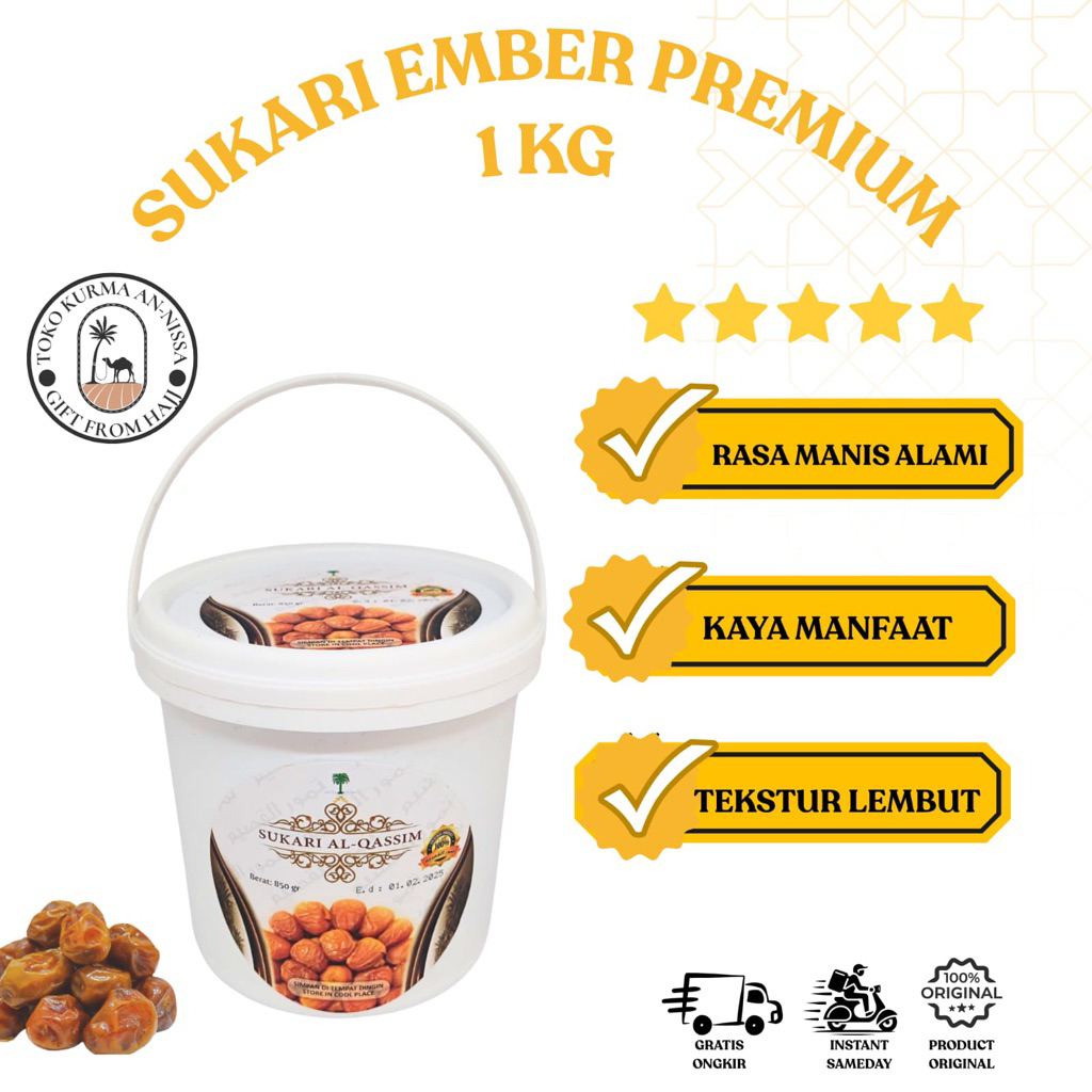 Kurma sukari ember Al-Qassim