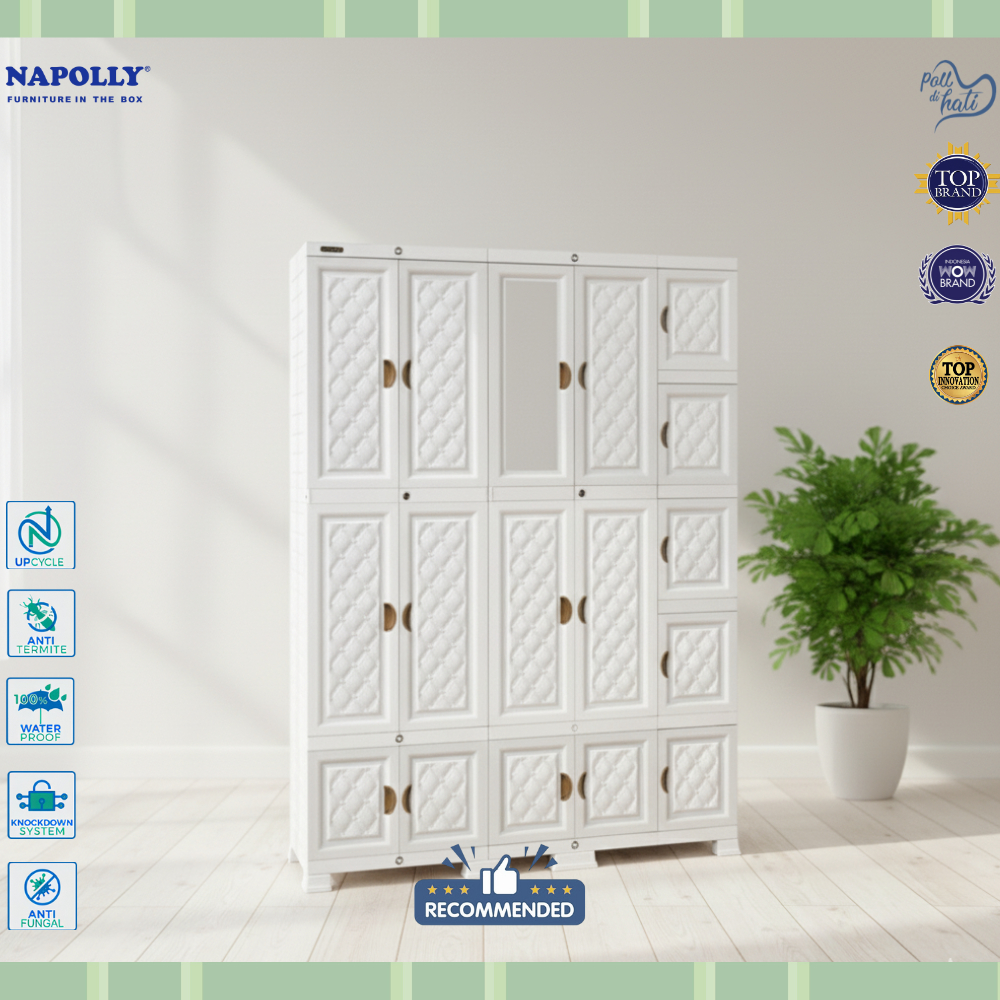 Lemari Plastik Jumbo 5 tower dan 4 susun by Napolly