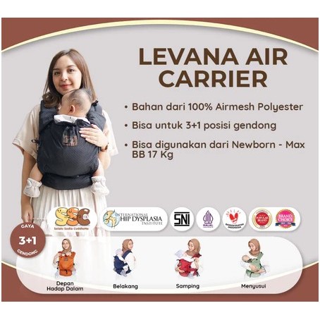 Levana Air - Levana Carrier Cuddleme - Gendongan Levana - cuddle me