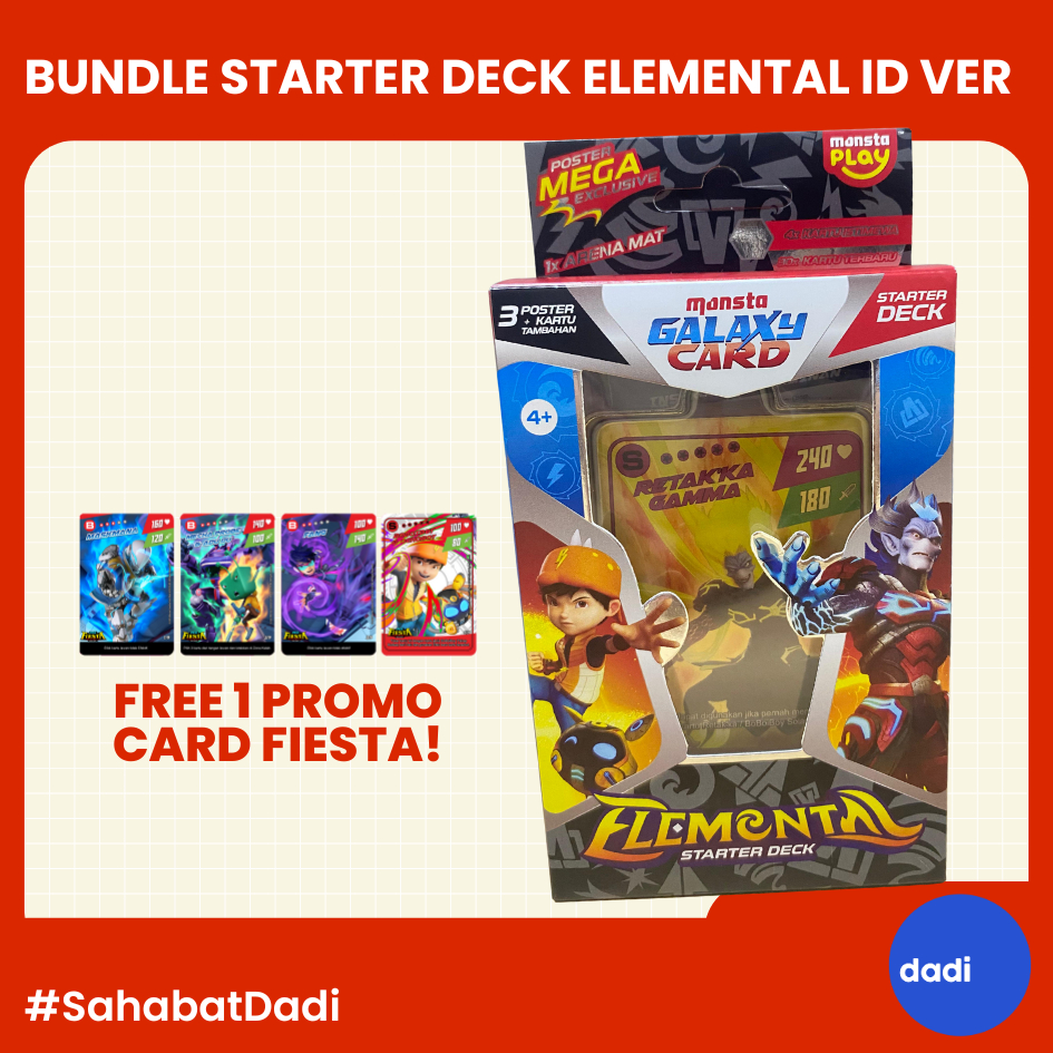 Monsta – BoBoiBoy Galaxy Starter Deck + Bonus Promo Card – Mainan/Card Game