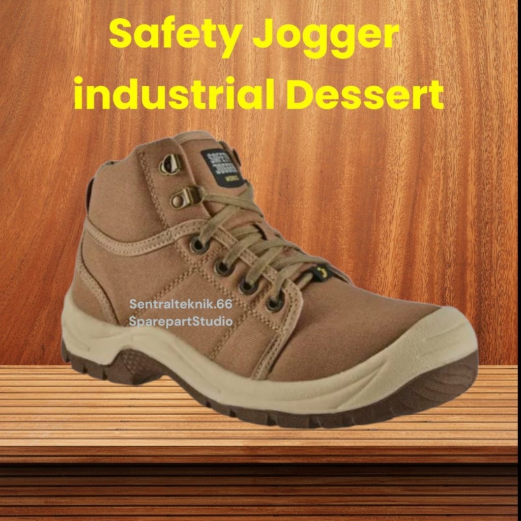 SEPATU SAFETY JOGGER INDUSTRIAL DESERT KHAKI MODEL S1P SRC SIZE 42
