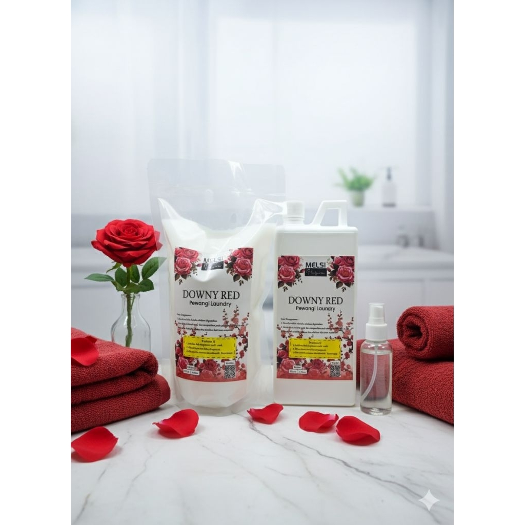MELSI PERFUME - Pewangi Laundry Konsentrat Aroma Downy Red