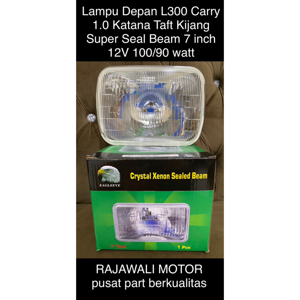 sealed beam kotak Lampu Depan L300 Carry 1.0 Katana Taft Kijang Super Seal Beam 7 inch 3 kaki 12V 10