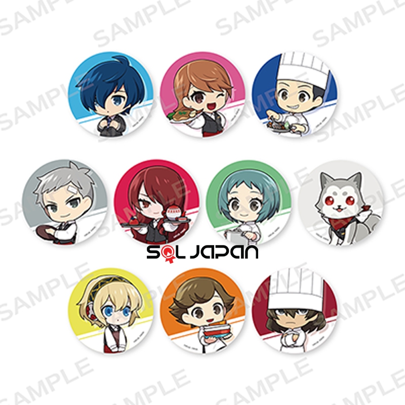 Persona 3 Reload P3R x Ikepri Canvas Collab Badge Akihiko