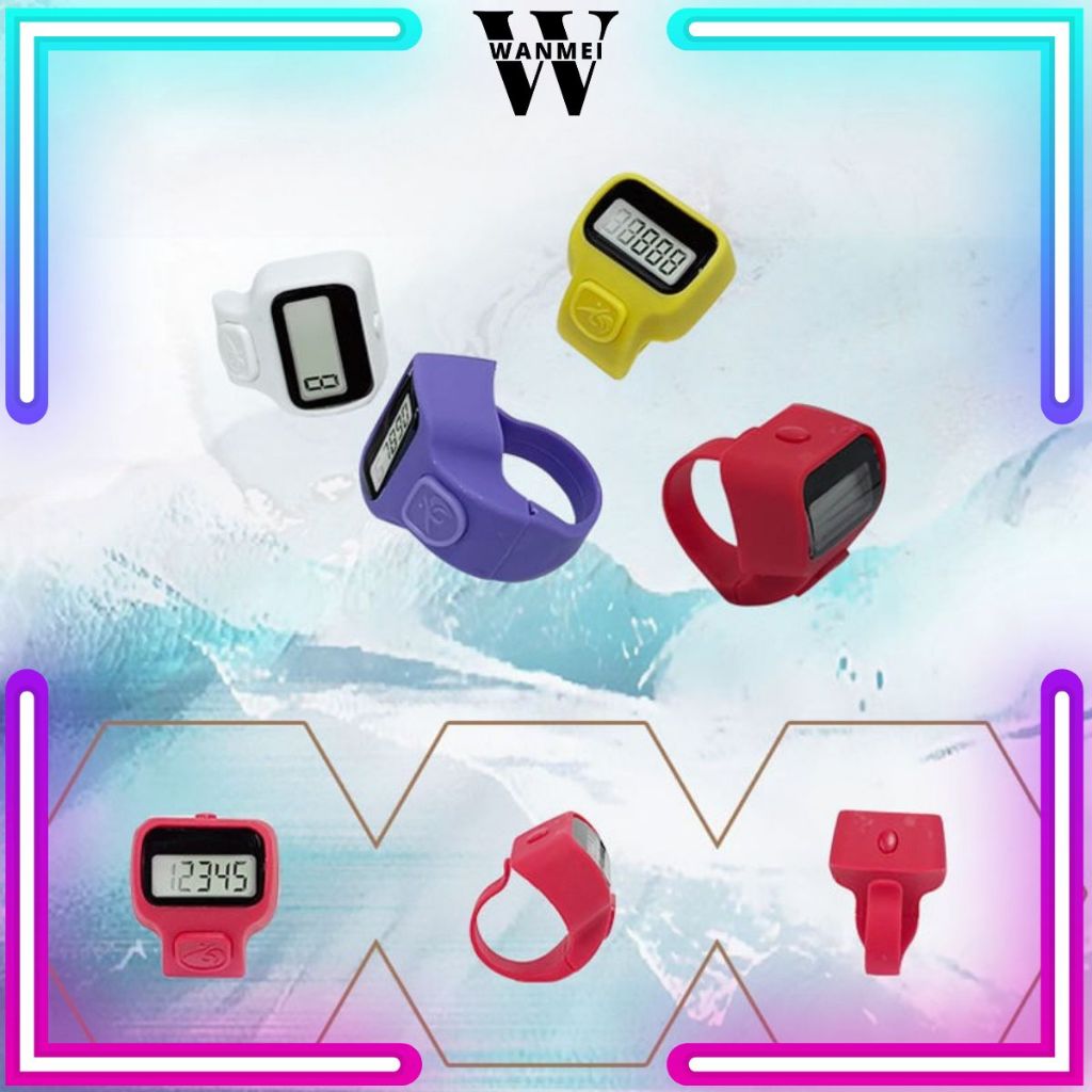 Cincin Tasbih Digital LED / Finger Counter Mini / Alat Hitung Dzikir Modern Perlengkapan Ibadah