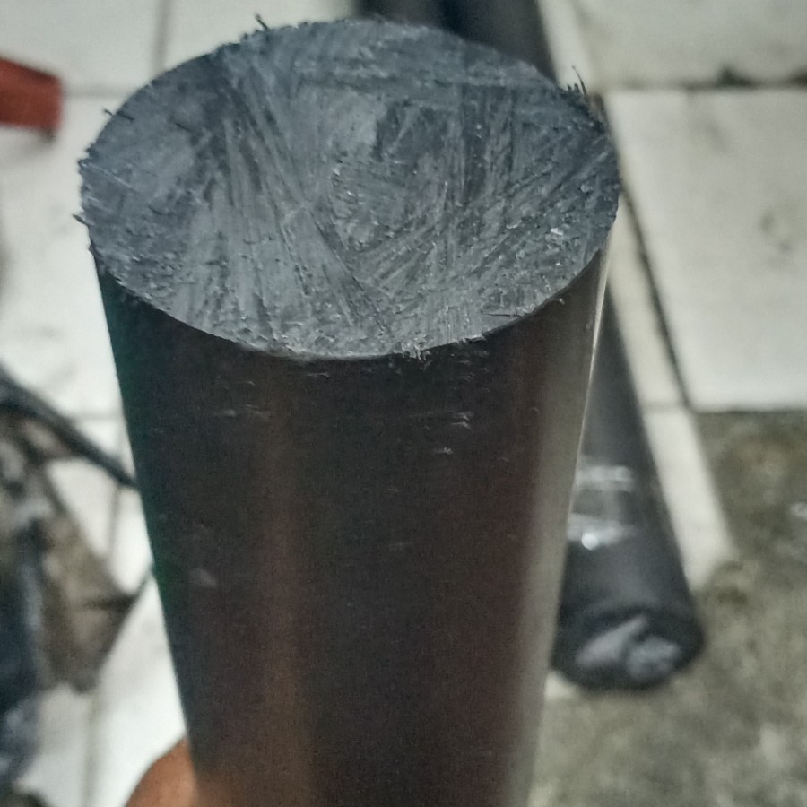 PTFE CARBON TEFLON ROD 50MM X 10CM / CARBON TEFLON PTFE