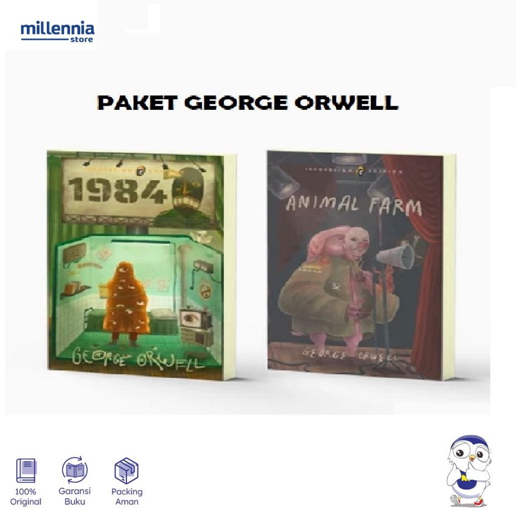 Paket George Orwell Buku Animal Farm + 1984 | Shira Media