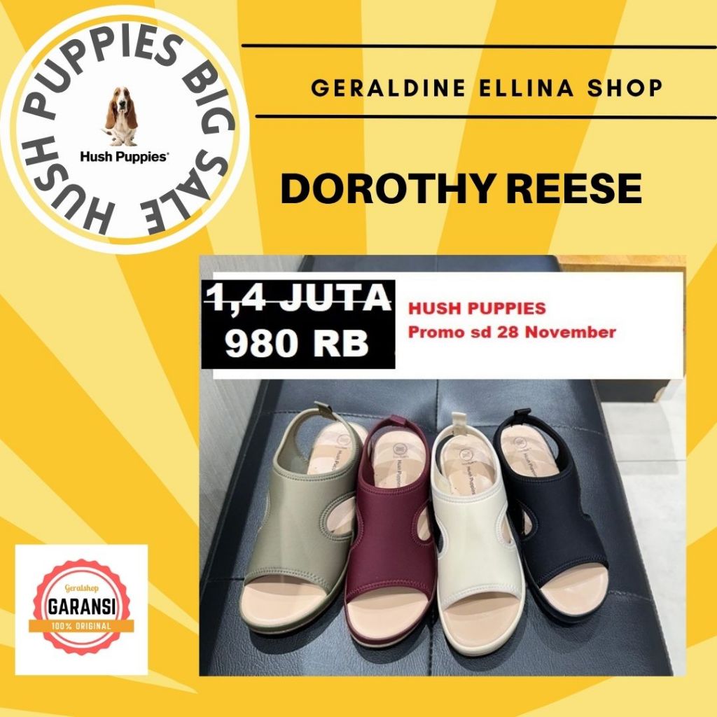 Sandal wanita Hush Puppies original 100% seri DOROTHY REESE