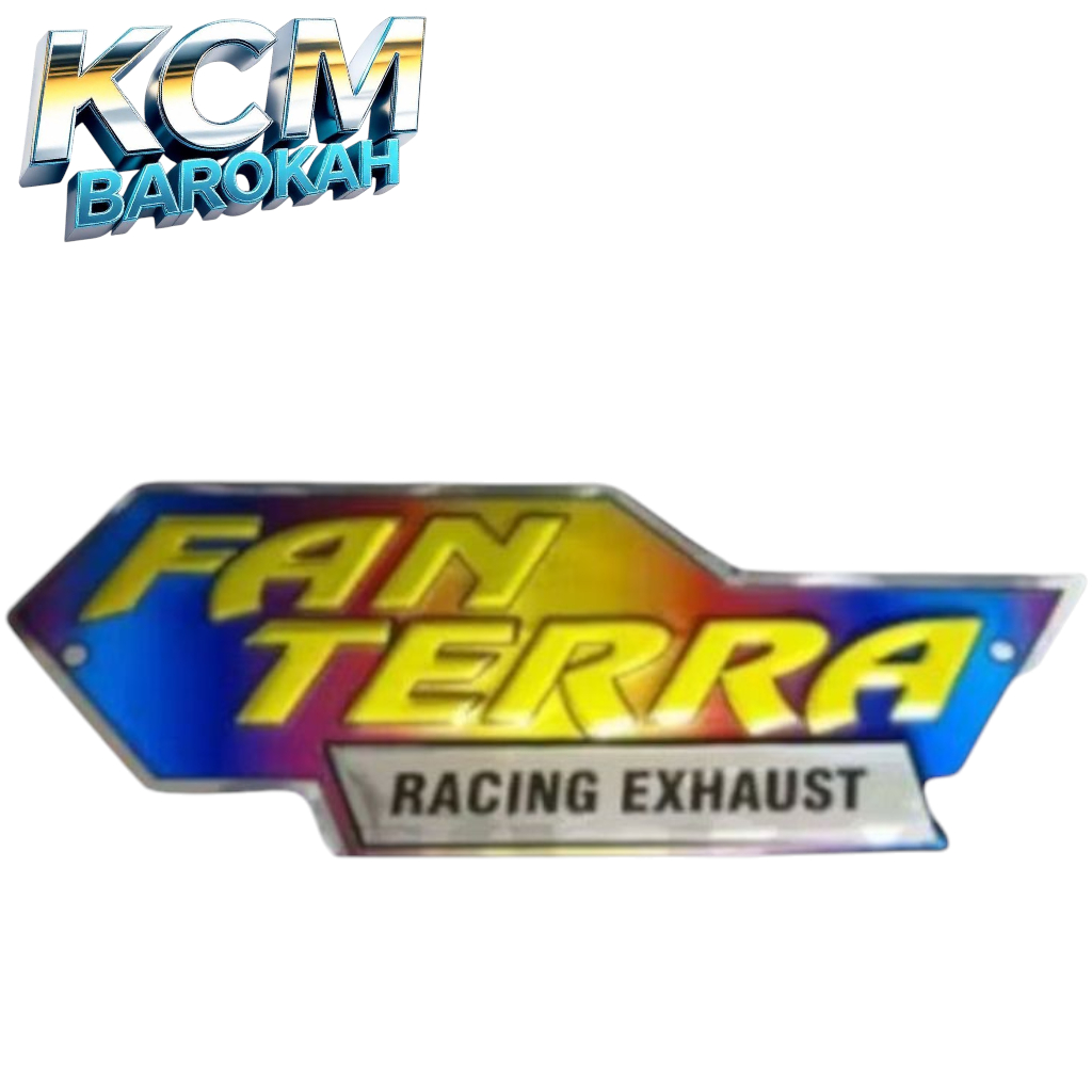 Emblem knalpot FANTERA All slinceer free paku rivet Motorcycle