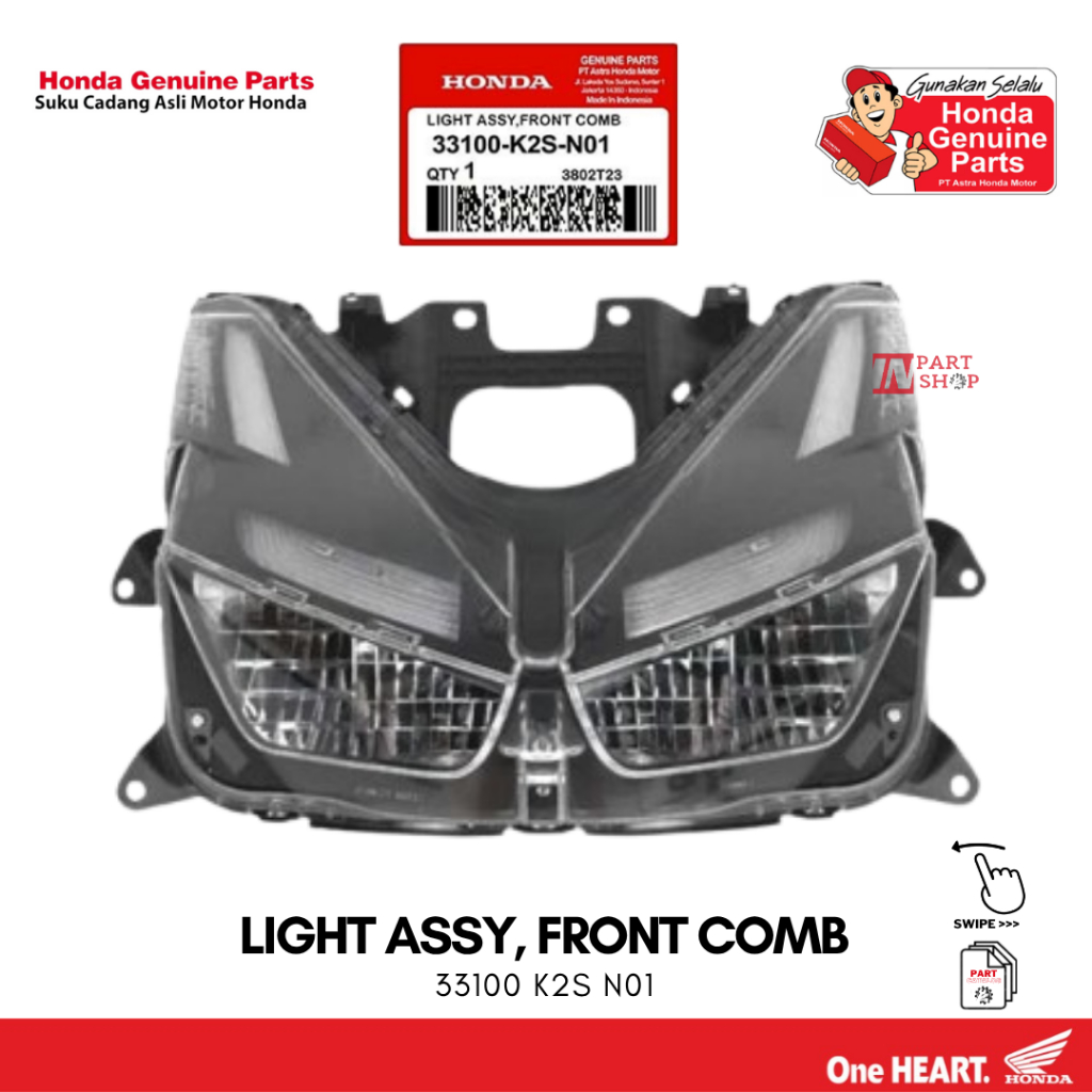 Lampu Depan (Reflektor) - Vario160 / 33100-K2S-N01