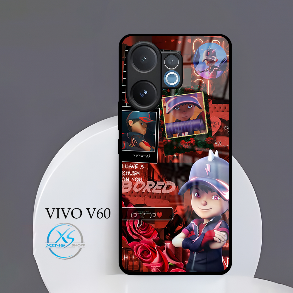 [CR40]  Case Glossy Case | VIVO V60 |  CASE KEKINIAN LUCU |  Casing Hp Kilau Motif BOBOIBOY