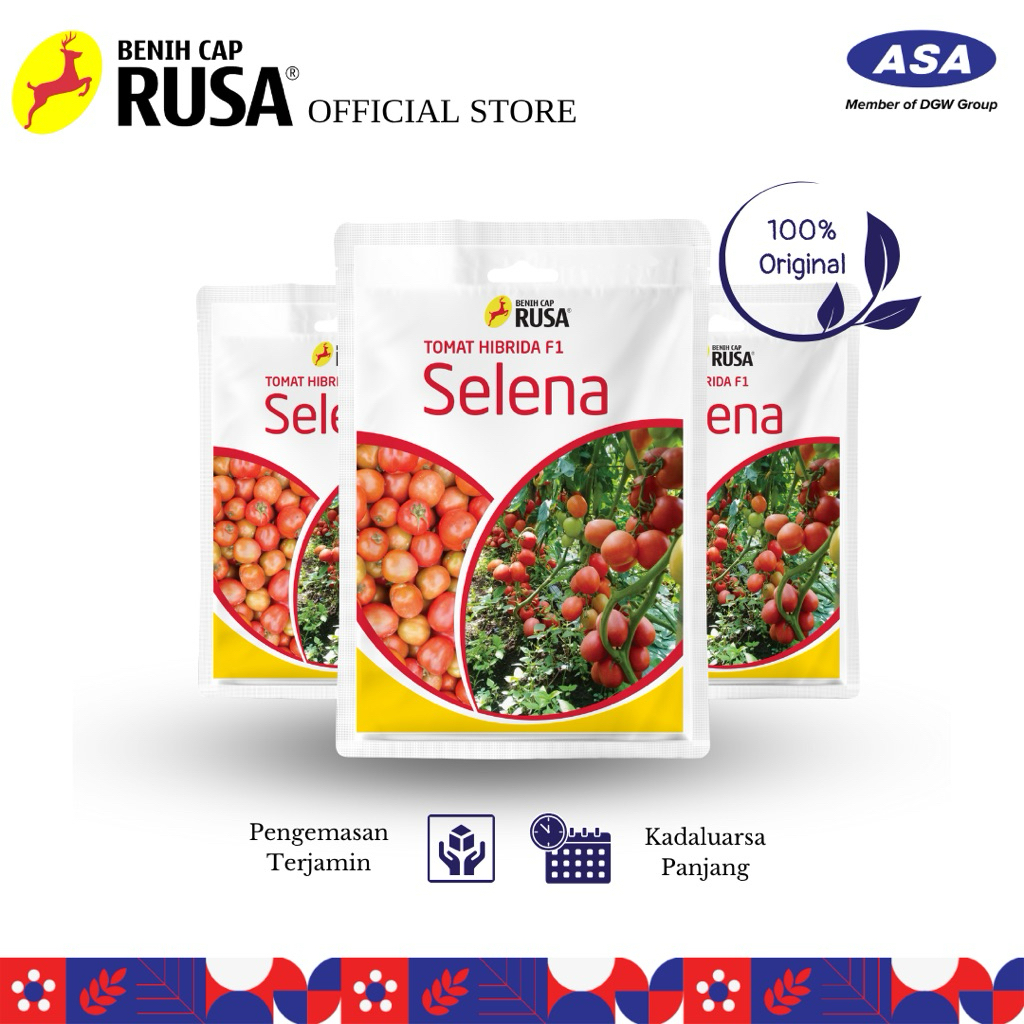 Benih Cap Rusa - 4020 BENIH BIBIT BIJI TOMAT SELENA - Kemasan 10 Gr | Sahabat Rusa